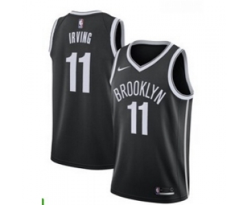 Men Brooklyn Nets #11 Kyrie Irving Nike Black Jersey