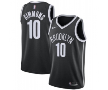 Men Nike Brooklyn Nets 10 Ben Simmons Icon Edition Swingman Jersey