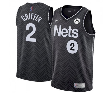 Men's Brooklyn Nets #2 Blake Griffin Earned Edition Stitched 2021 Jersey