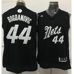 Men's Brooklyn Nets #44 Andrew Nicholson adidas Black 2016 Christmas Day Stitched NBA Swingman Jersey
