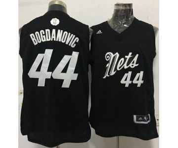 Men's Brooklyn Nets #44 Andrew Nicholson adidas Black 2016 Christmas Day Stitched NBA Swingman Jersey