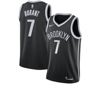 Men's Brooklyn Nets #7 Kevin Durant Nike Black 2019-20 Swingman Icon Edition Jersey