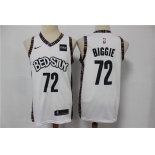 Men's Brooklyn Nets #72 Biggie White 2020 City Edition Nike Swingman Jersey