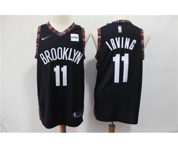 Nets 11 Kyrie Irving Black City Edition Nike Swingman Jersey