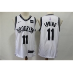 Nets 11 Kyrie Irving White Nike Swingman Jersey