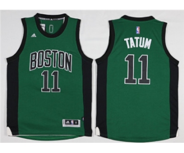 Boston Celtics #11 Jayson Tatum Green Swingman Jersey