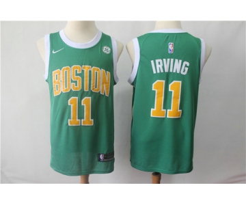 Boston Celtics 11 Kyrie Irving Nike Green 2018-19 Swingman Earned Edition Jersey