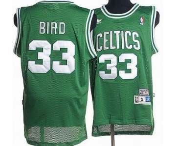 Boston Celtics #33 Larry Bird Green Hardwood Classics Soul Swingman Throwback Jersey