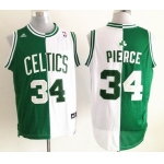 Boston Celtics #34 Paul Pierce Revolution 30 Swingman Green/White Two Tone Jersey