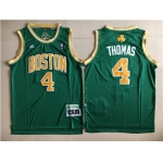 Boston Celtics #4 Isaiah Thomas Green St. Patrick's Day Swingman Jersey