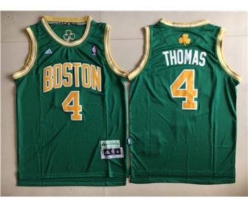 Boston Celtics #4 Isaiah Thomas Green St. Patrick's Day Swingman Jersey