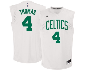 Boston Celtics #4 Isaiah Thomas White Chase Fashion Replica Jersey