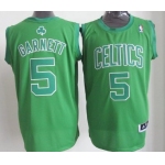 Boston Celtics #5 Kevin Garnett Revolution 30 Swingman Green Big Color Jersey