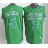 Boston Celtics #5 Kevin Garnett Revolution 30 Swingman Green Big Color Jersey