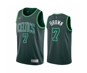 Boston Celtics #7 Jaylen Brown Green NBA Swingman 2020-21 Earned Edition Jersey