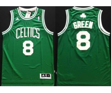 Boston Celtics #8 Jeff Green Revolution 30 Swingman Green Jersey