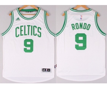 Boston Celtics #9 Rajon Rondo Revolution 30 Swingman 2014 New White Jersey