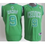 Boston Celtics #9 Rajon Rondo Revolution 30 Swingman Green Big Color Jersey