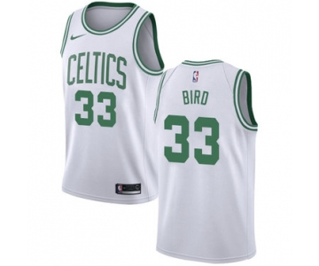 Celtics #33 Larry Bird White Basketball Swingman Association Edition Jersey