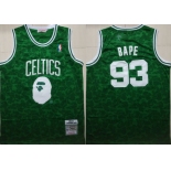 Celtics 93 Bape Green 1985-86 Hardwood Classics Jersey