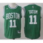 Men's 2017 Draft Boston Celtics #11 Jayson Tatum Green Stitched NBA adidas Revolution 30 Swingman Jersey