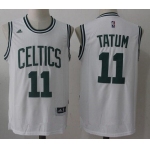 Men's 2017 Draft Boston Celtics #11 Jayson Tatum White Stitched NBA adidas Revolution 30 Swingman Jersey