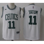 Men's 2017 Draft Boston Celtics #11 Jayson Tatum White Stitched NBA adidas Revolution 30 Swingman Jersey