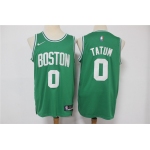 Men's Boston Celtics #0 Jayson Tatum Green 75th Anniversary Diamond 2021 Stitched Jersey