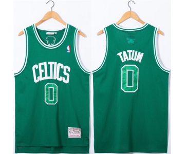 Men's Boston Celtics #0 Jayson Tatum Green Stitched Jersey