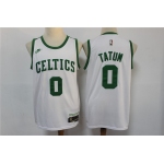 Men's Boston Celtics #0 Jayson Tatum White NEW 2022 Nike City Edition Stitched Swingman Jersey