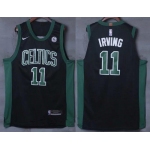 Men's Boston Celtics #11 Kyrie Irving Black 2017-2018 Nike Swingman General Electric Stitched NBA Jersey