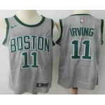 Men's Boston Celtics #11 Kyrie Irving Gray NBA Swingman City Edition Jersey