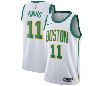 Men's Boston Celtics #11 Kyrie Irving Nike White 2018-19 Swingman Jersey - City Edition
