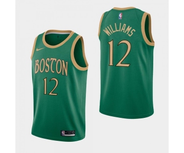 Men's Boston Celtics #12 Grant Williams Kelly Green 2019-20 City Jersey