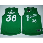 Men's Boston Celtics #36 Marcus Smart adidas Green 2016 Christmas Day Stitched NBA Swingman Jersey