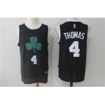 Men's Boston Celtics #4 Isaiah Thomas Black 2017-2018 Nike Swingman Stitched NBA Jersey