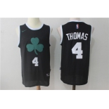 Men's Boston Celtics #4 Isaiah Thomas Black 2017-2018 Nike Swingman Stitched NBA Jersey