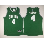 Men's Boston Celtics #4 Isaiah Thomas Revolution 30 Swingman New Green Jersey
