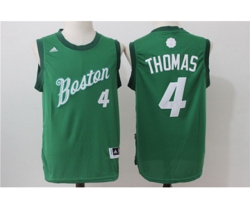 Men's Boston Celtics #4 Isaiah Thomas adidas Green 2016 Christmas Day Stitched NBA Swingman Jersey