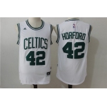 Men's Boston Celtics #42 Al Horford White Revolution 30 Swingman Stitched Basketball Jersey