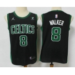 Men's Boston Celtics #8 Kemba Walker Black 2021 Brand Jordan Swingman Stitched NBA Jersey With NEW Sponsor Logo