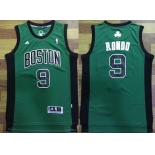 Men's Boston Celtics #9 Rajon Rondo Green with Black Stitched NBA adidas Revolution 30 Swingman Jersey
