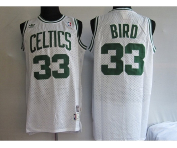 NBA Jersey Boston Celtlcs 33# BIRD white Swingman Throwback Jersey