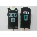 Nike Boston Celtics 0 Jayson Tatum Black Stitched Swingman Jersey