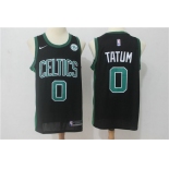 Nike Boston Celtics 0 Jayson Tatum Black Stitched Swingman Jersey