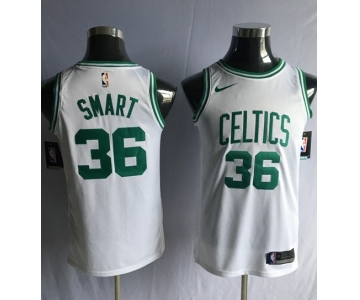 Nike Boston Celtics #36 Marcus Smart White NBA Swingman Association Edition Jersey