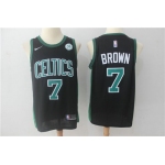 Nike Boston Celtics 7 Jaylen Brown Black NBA Swingman Jersey