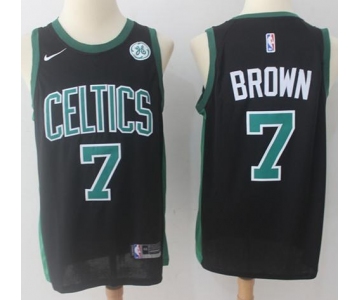 Nike Boston Celtics #7 Jaylen Brown Black NBA Swingman Statement Edition Jersey