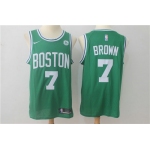 Nike Boston Celtics 7 Jaylen Brown Green NBA Swingman Jersey