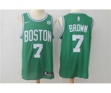 Nike Boston Celtics 7 Jaylen Brown Green NBA Swingman Jersey